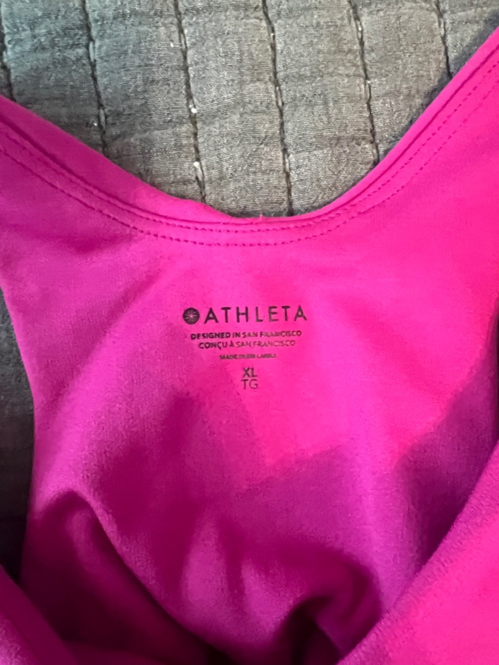 Athleta Neon Pink Performance Racerback Tank - Picture 2 of 3
